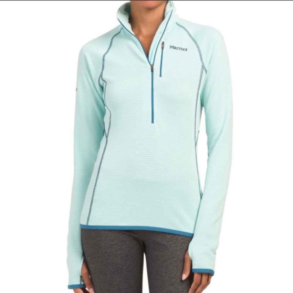 Marmot Neothermo 1/2 Zip in Blue Tint HTF in M